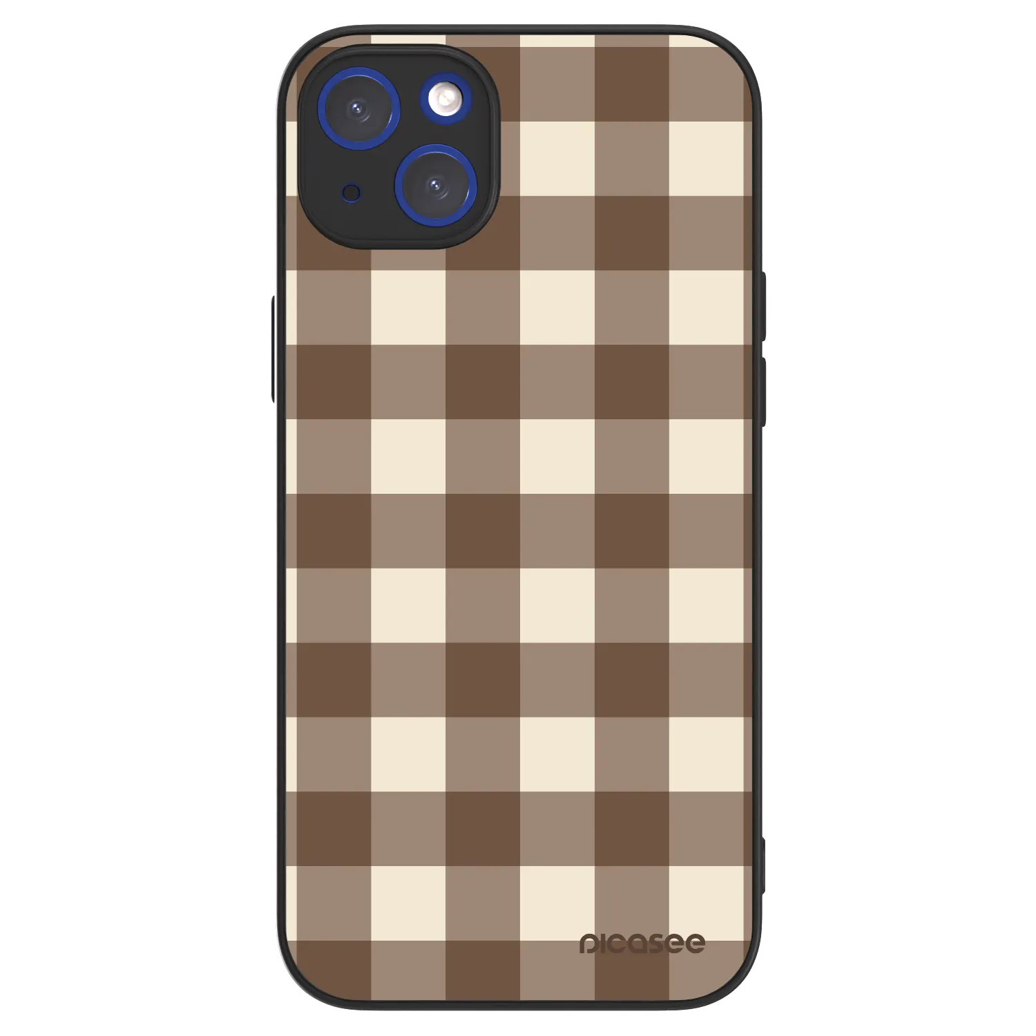 Picasee ULTIMATE CASE MagSafe pentru Apple iPhone 14 Plus - Brown grid