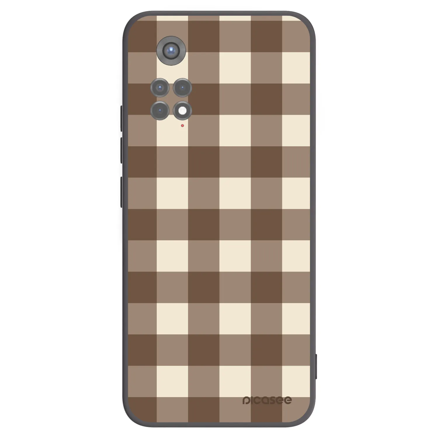 Picasee husă neagră din silicon pentru Xiaomi Redmi Note 11S 5G - Brown grid