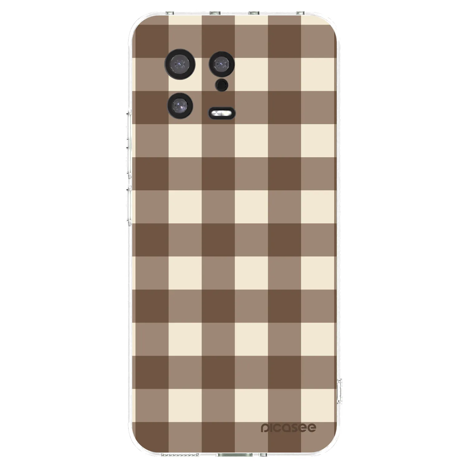 Picasee husă transparentă din silicon pentru Xiaomi 13 - Brown grid