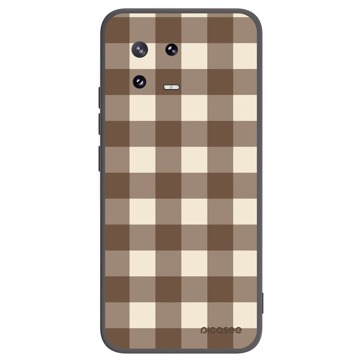 Picasee husă neagră din silicon pentru Xiaomi 13 Pro - Brown grid