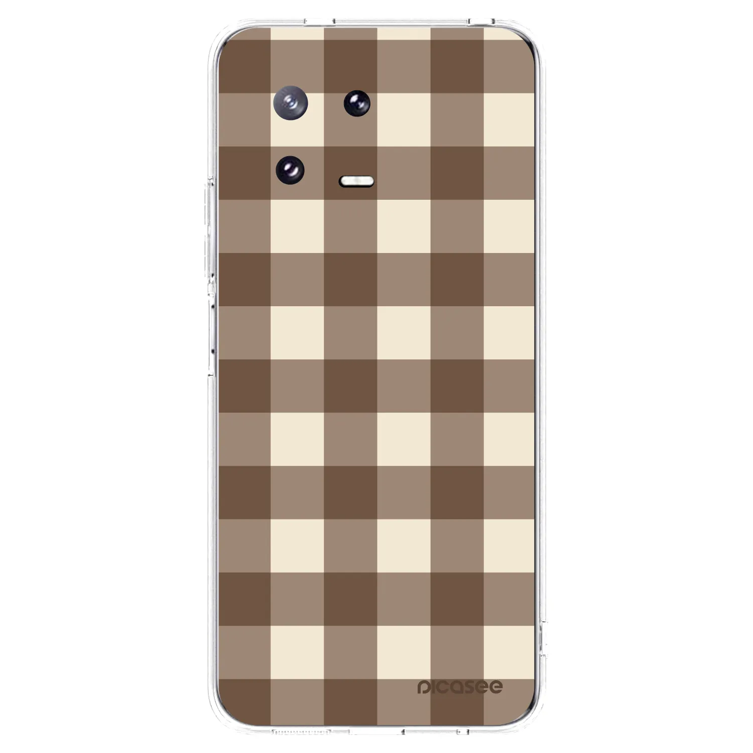 Picasee husă transparentă din silicon pentru Xiaomi 13 Pro - Brown grid