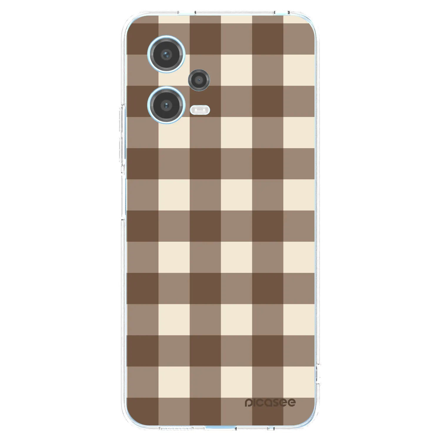 Picasee husă transparentă din silicon pentru Xiaomi Redmi Note 12 5G - Brown grid
