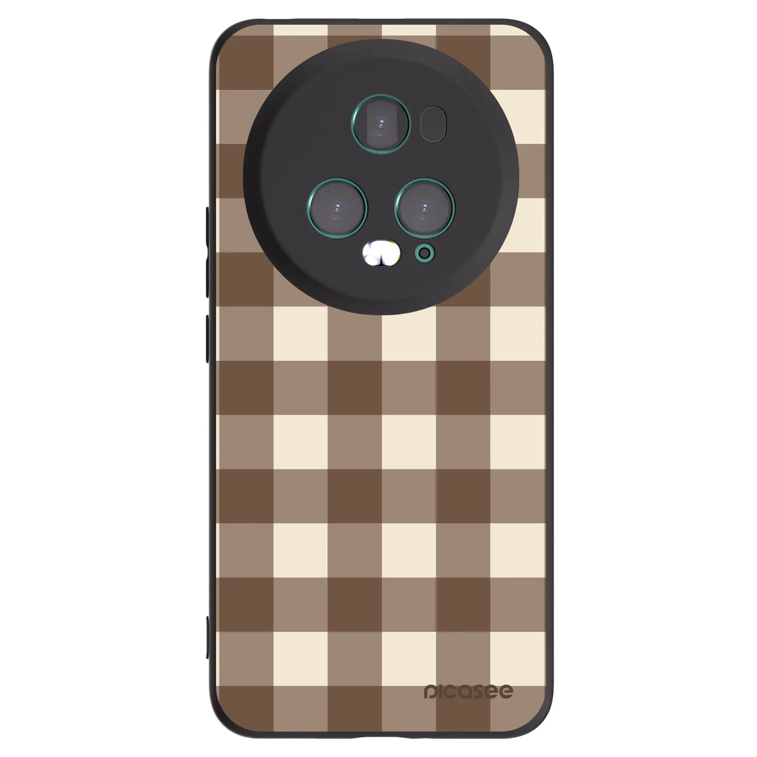 Picasee husă neagră din silicon pentru Honor Magic5 Pro - Brown grid