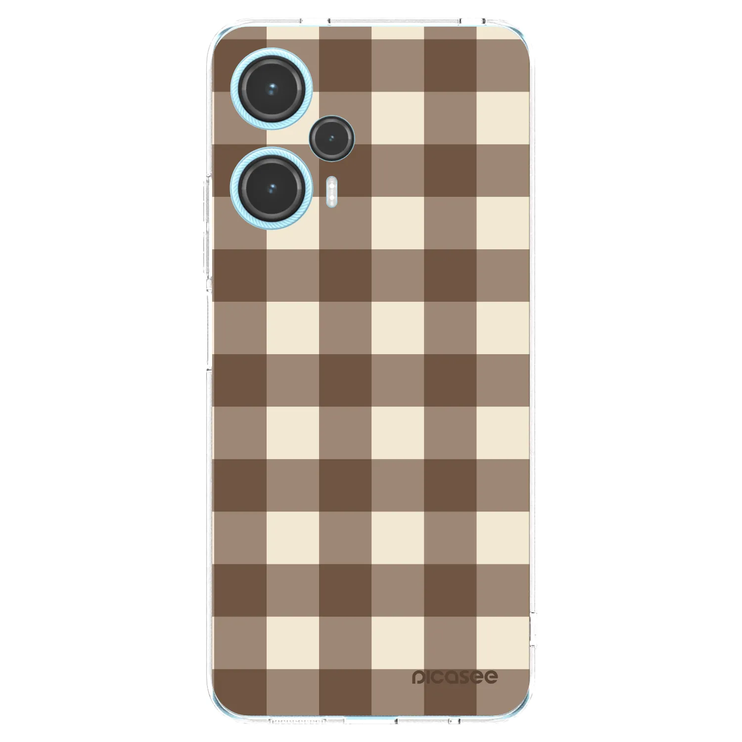 Picasee husă transparentă din silicon pentru Xiaomi Poco F5 - Brown grid