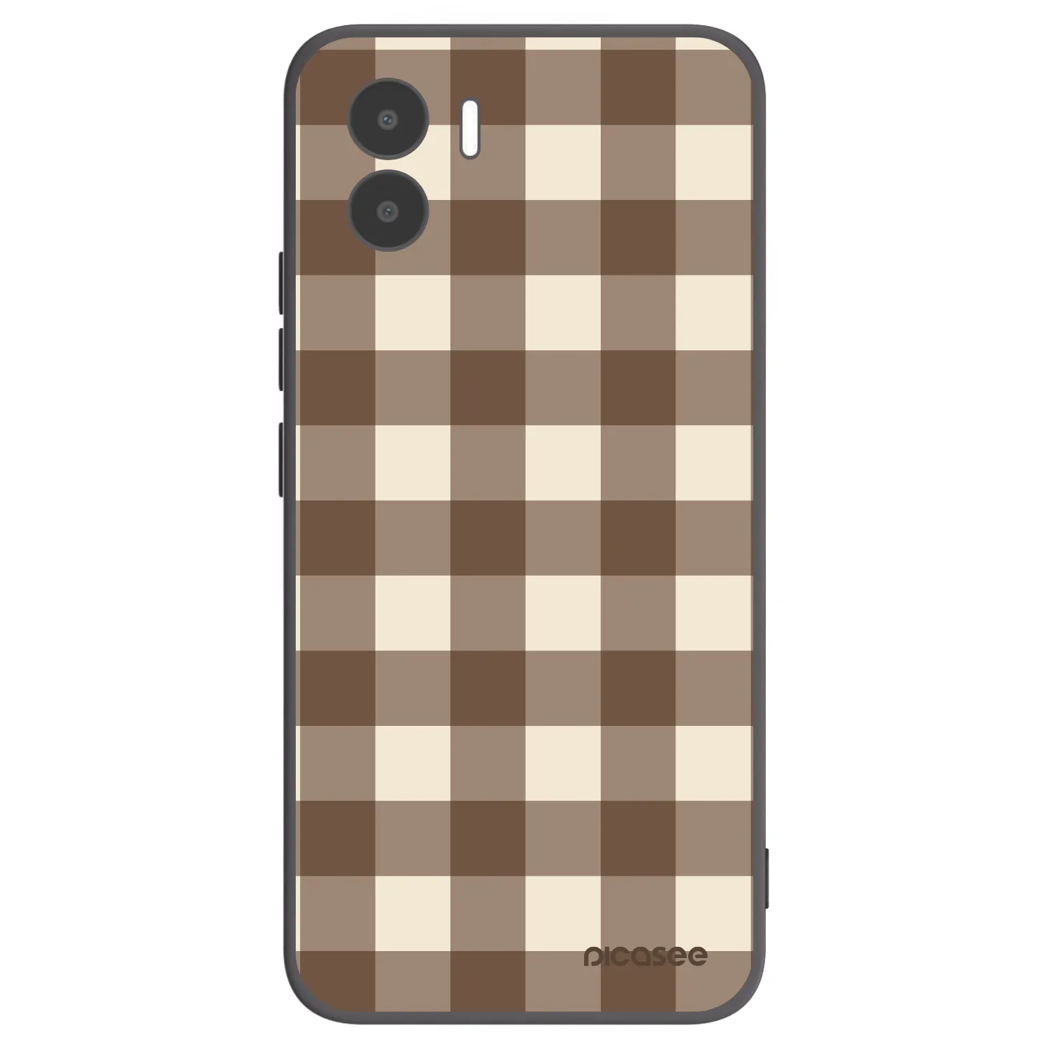 Picasee husă neagră din silicon pentru Xiaomi Redmi A2 - Brown grid