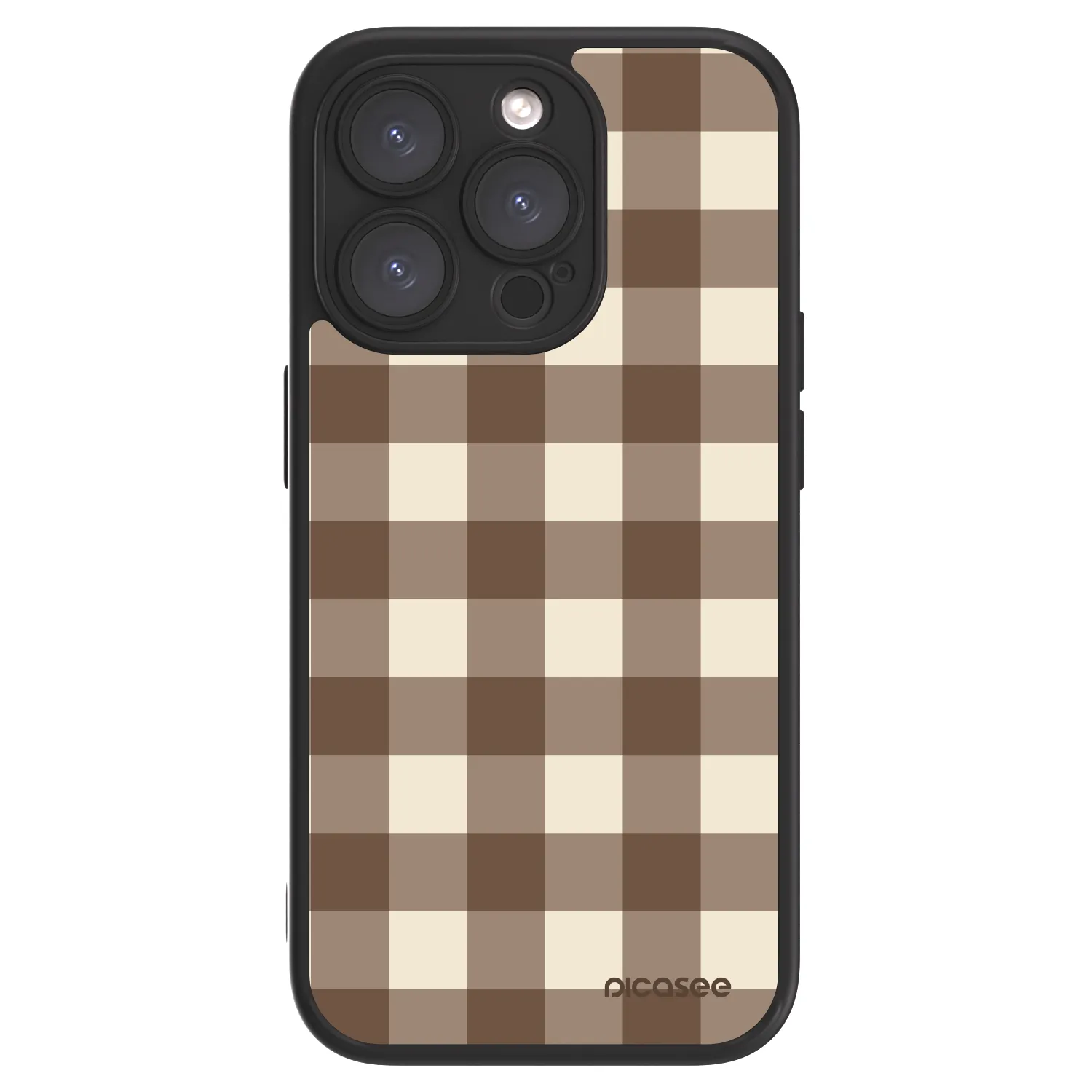 Picasee ULTIMATE CASE MagSafe pentru Apple iPhone 15 Pro - Brown grid
