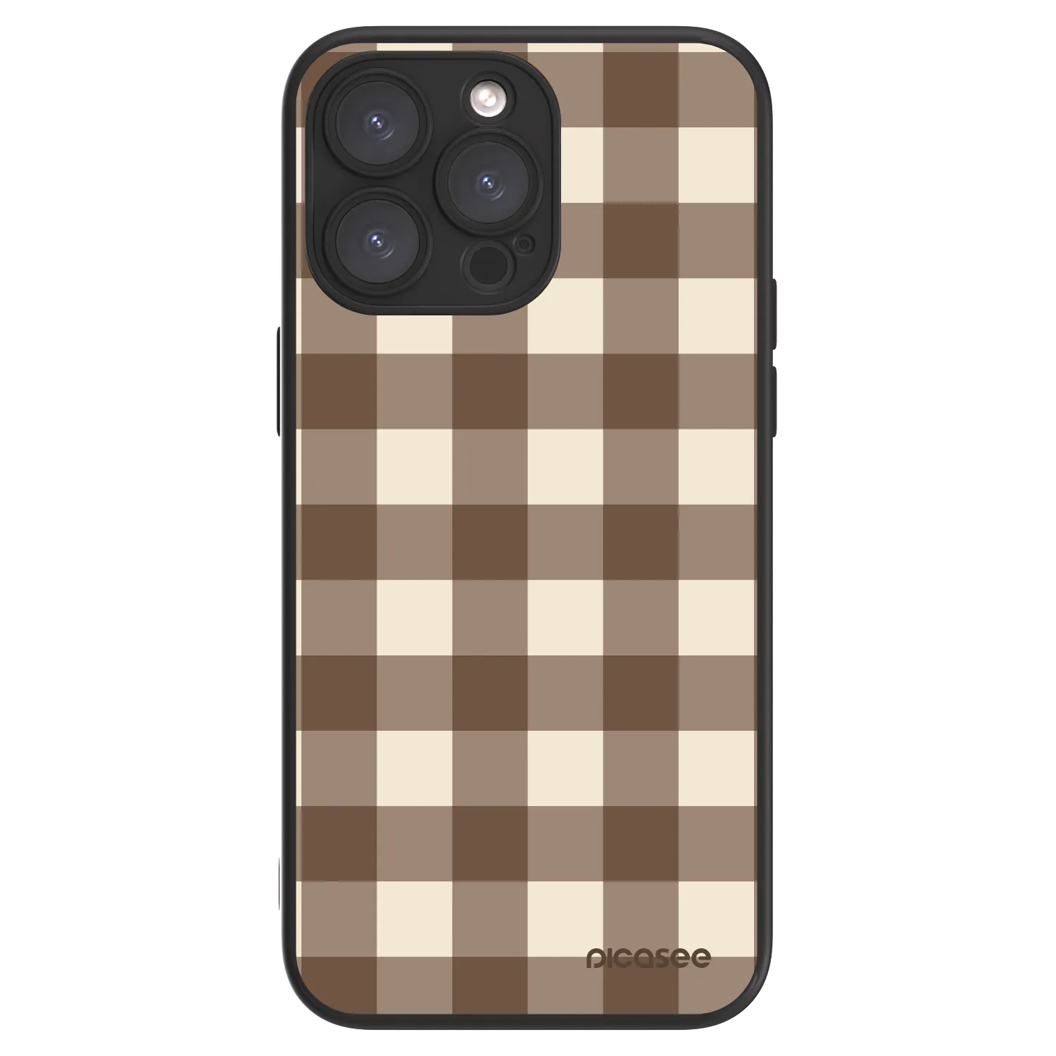 Picasee ULTIMATE CASE pentru Apple iPhone 15 Pro Max - Brown grid