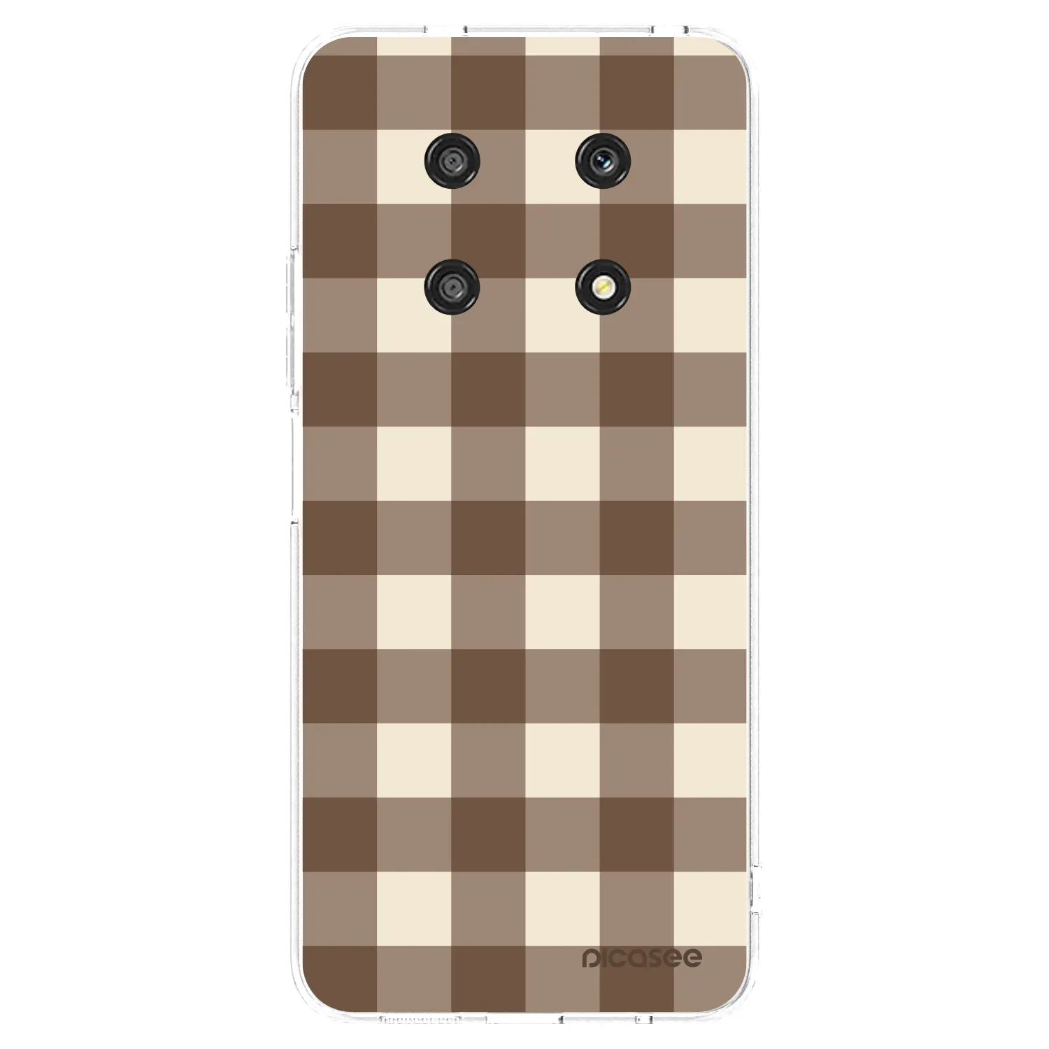 Picasee husă transparentă din silicon pentru Honor Magic4 Lite 5G - Brown grid