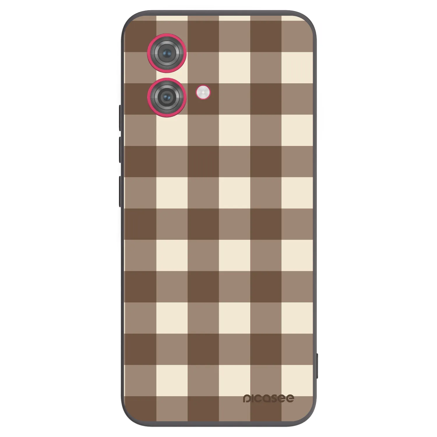 Picasee husă neagră din silicon pentru Motorola Moto G84 5G - Brown grid