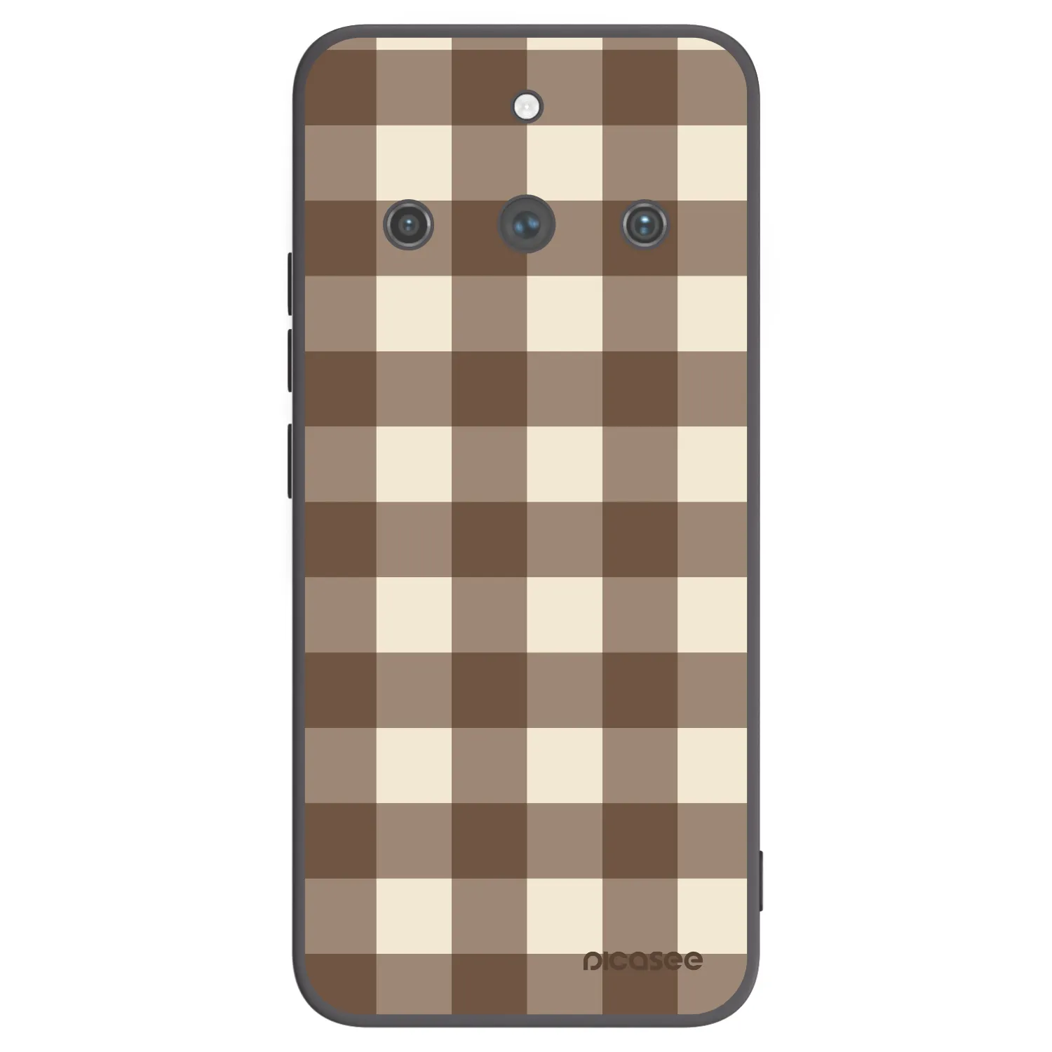Picasee husă neagră din silicon pentru Realme 11 Pro+ - Brown grid