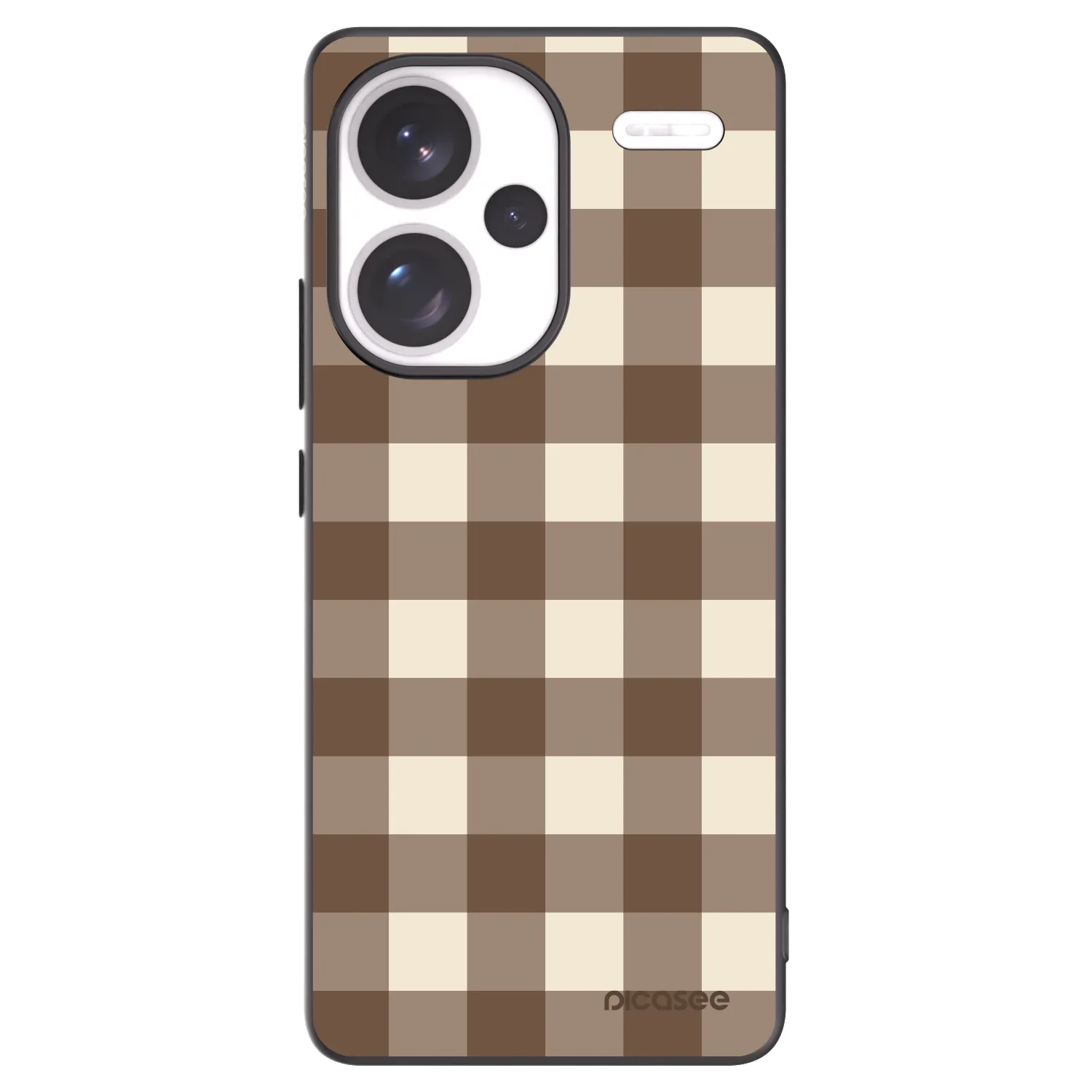 Picasee husă neagră din silicon pentru Xiaomi Redmi Note 13 Pro+ 5G - Brown grid