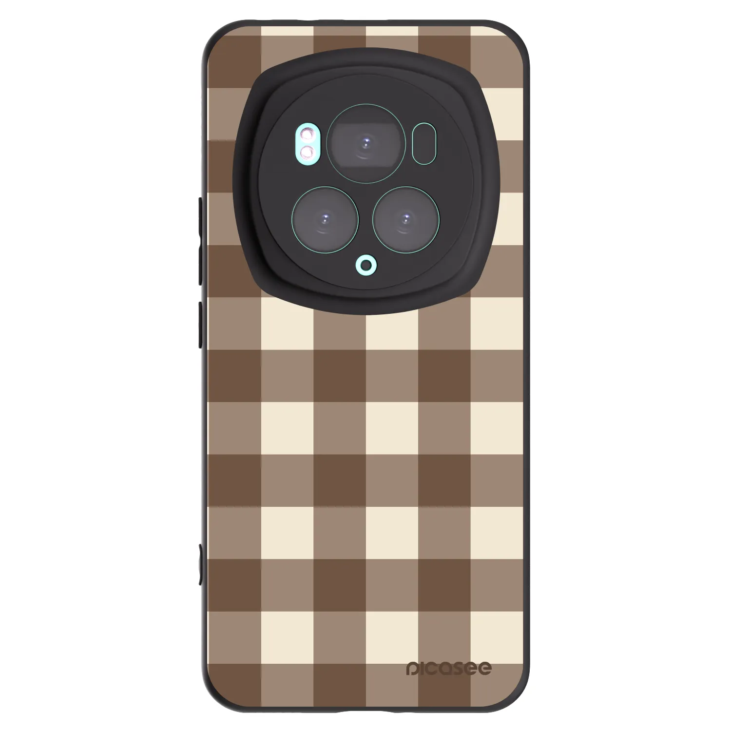Picasee husă neagră din silicon pentru Honor Magic6 Pro - Brown grid