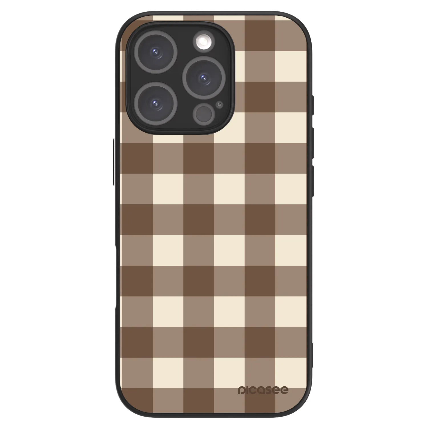 Picasee ULTIMATE CASE MagSafe pentru Apple iPhone 16 Pro - Brown grid