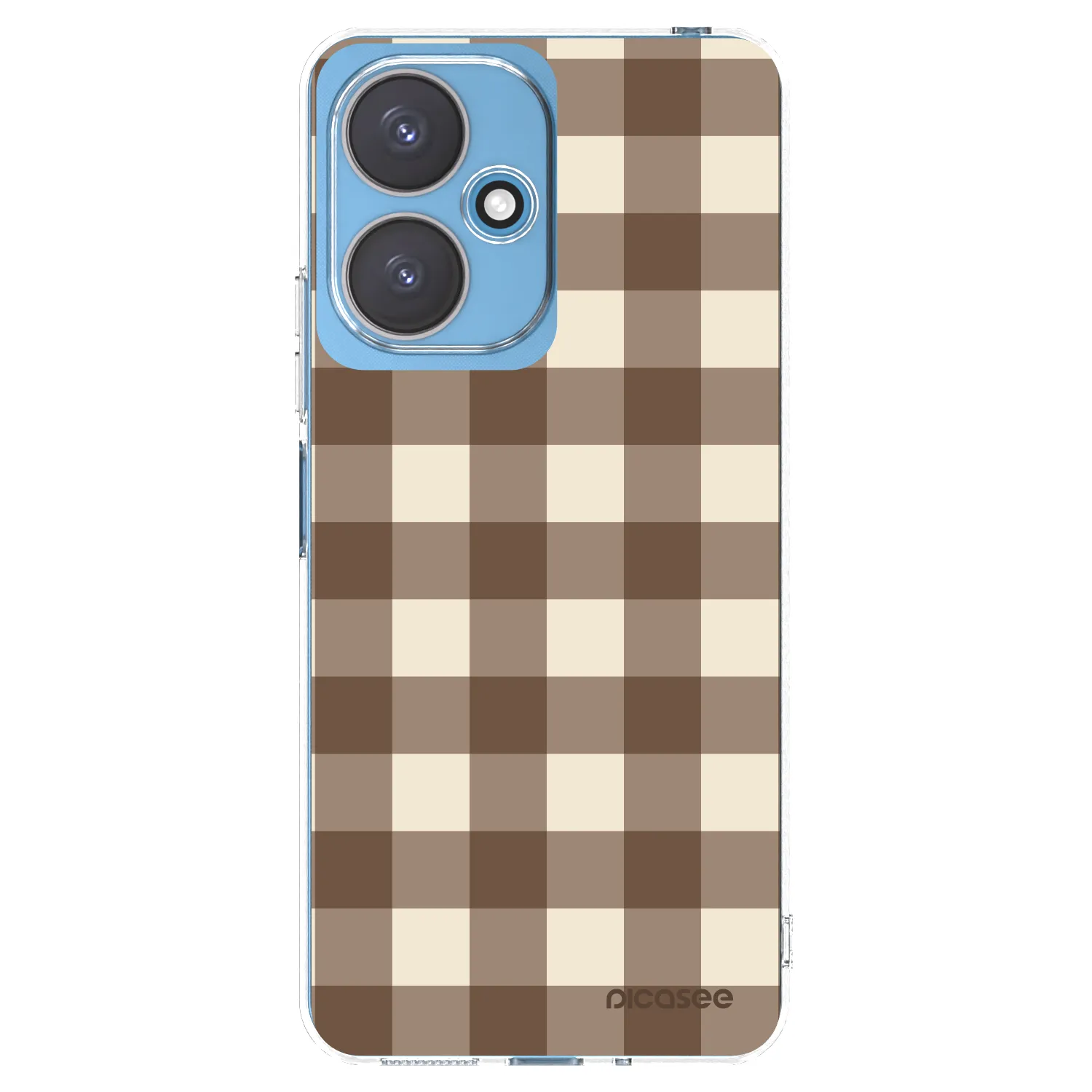 Picasee husă transparentă din silicon pentru Xiaomi Redmi 13C 5G - Brown grid