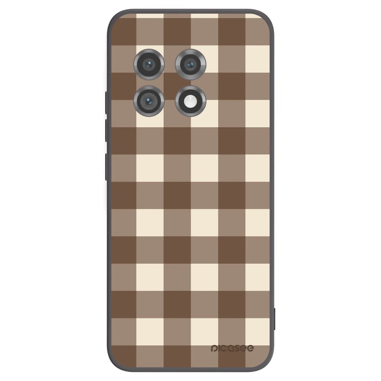 Picasee husă neagră din silicon pentru OnePlus 11 5G - Brown grid