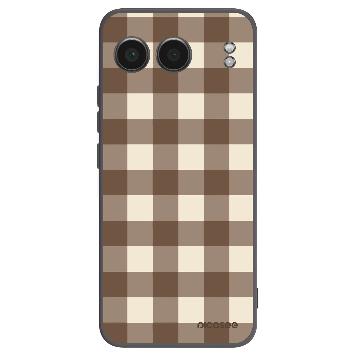 Picasee husă neagră din silicon pentru OnePlus Nord 4 - Brown grid