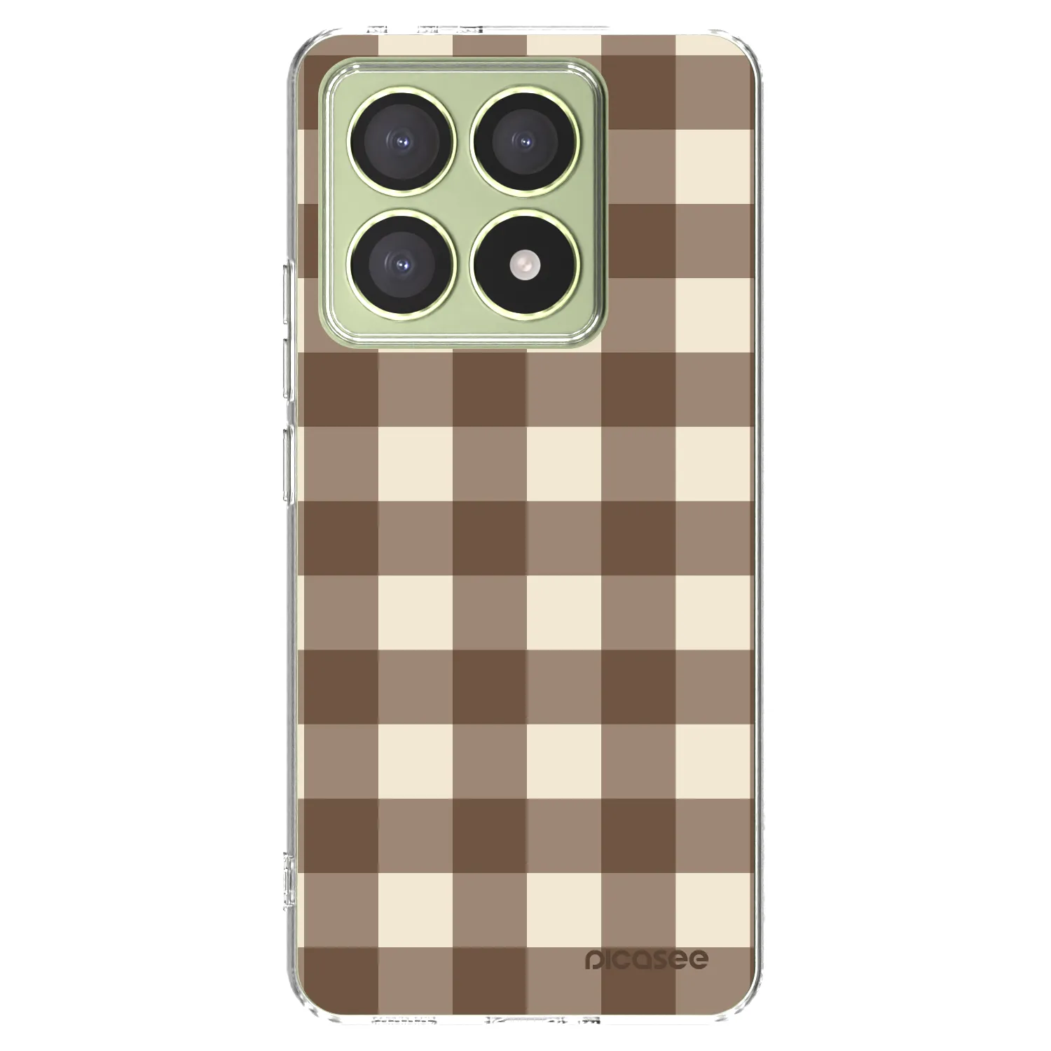 Picasee husă transparentă din silicon pentru Xiaomi 14T - Brown grid