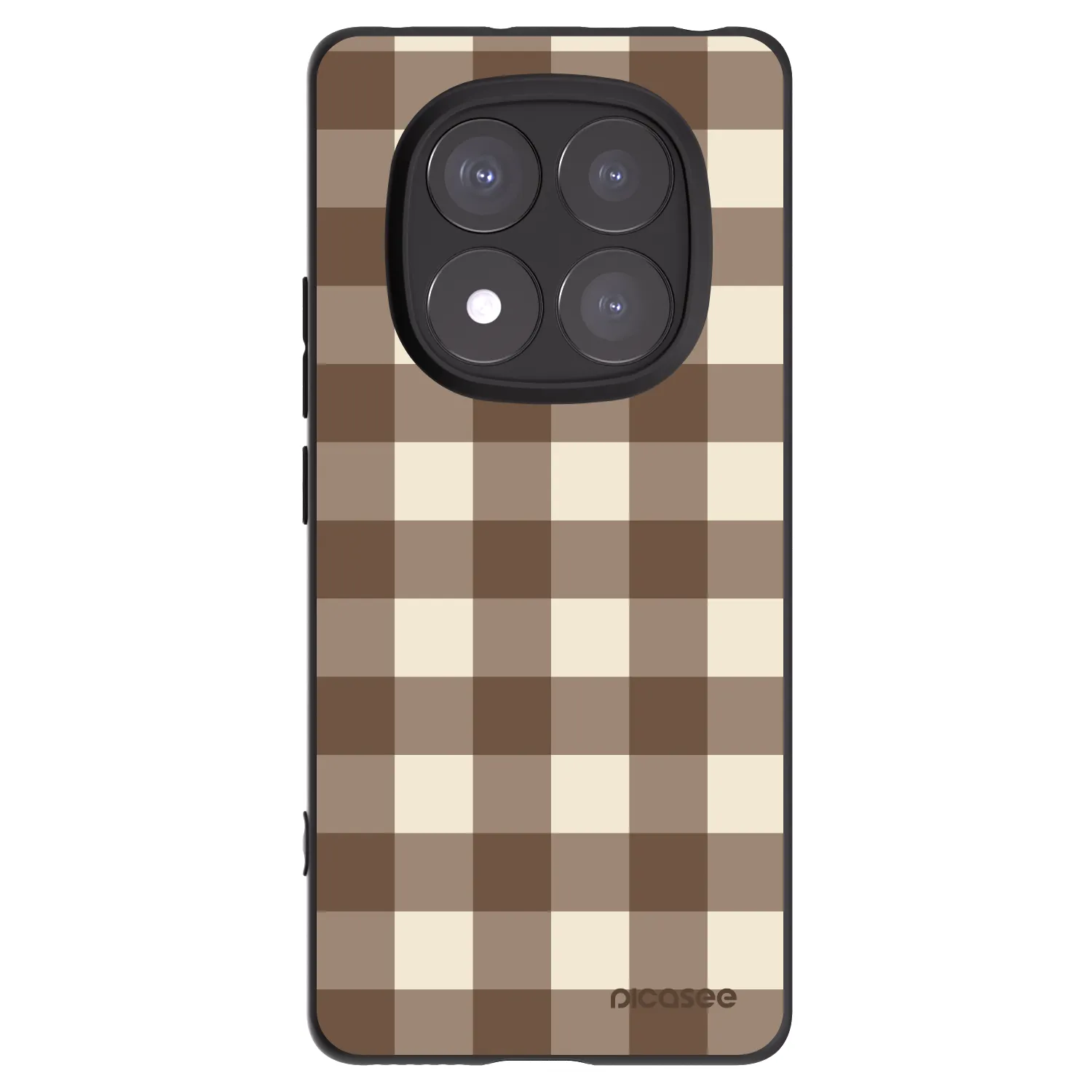 Picasee husă neagră din silicon pentru Xiaomi Redmi Note 14 Pro+ 5G - Brown grid