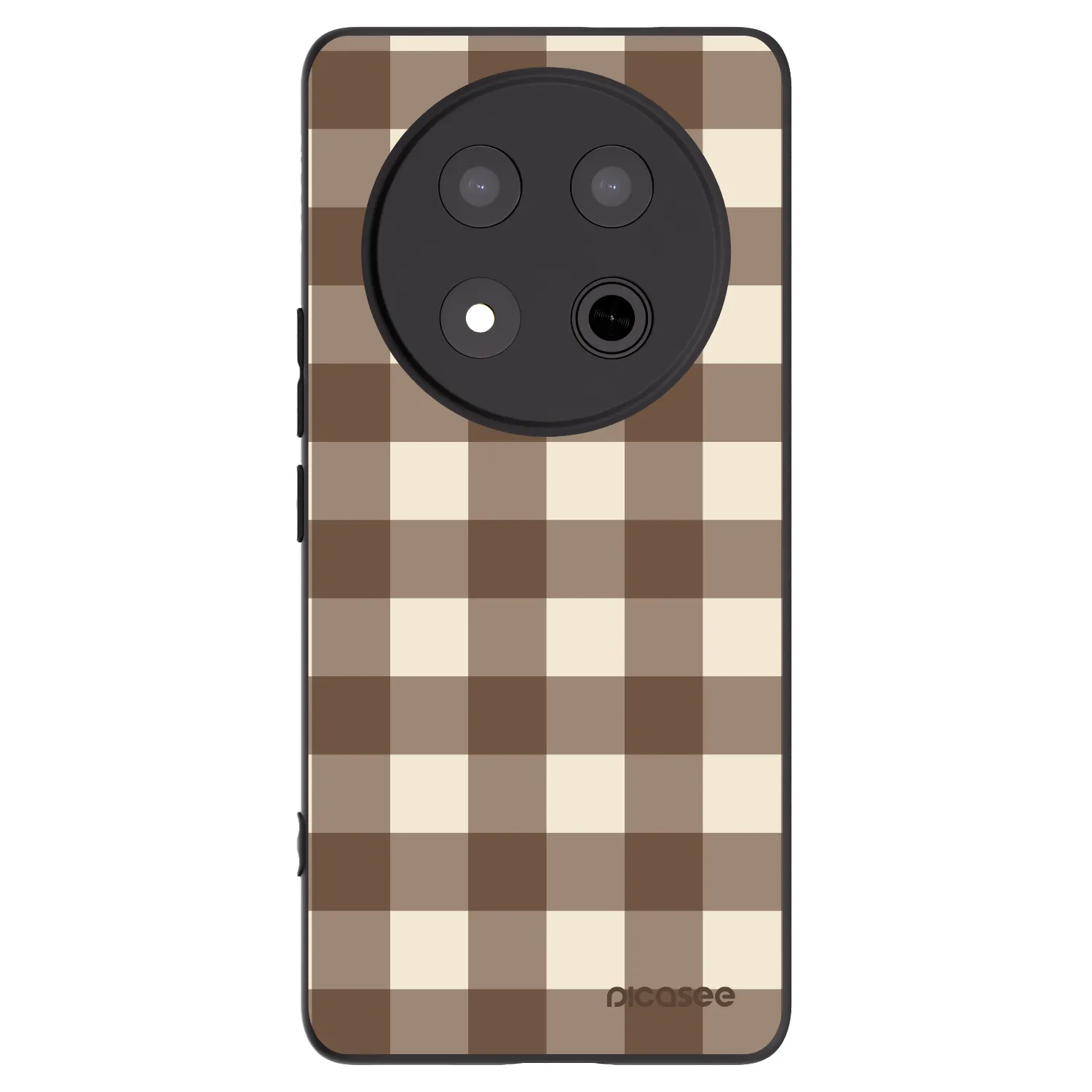 Picasee husă neagră din silicon pentru Honor Magic7 Lite 5G - Brown grid