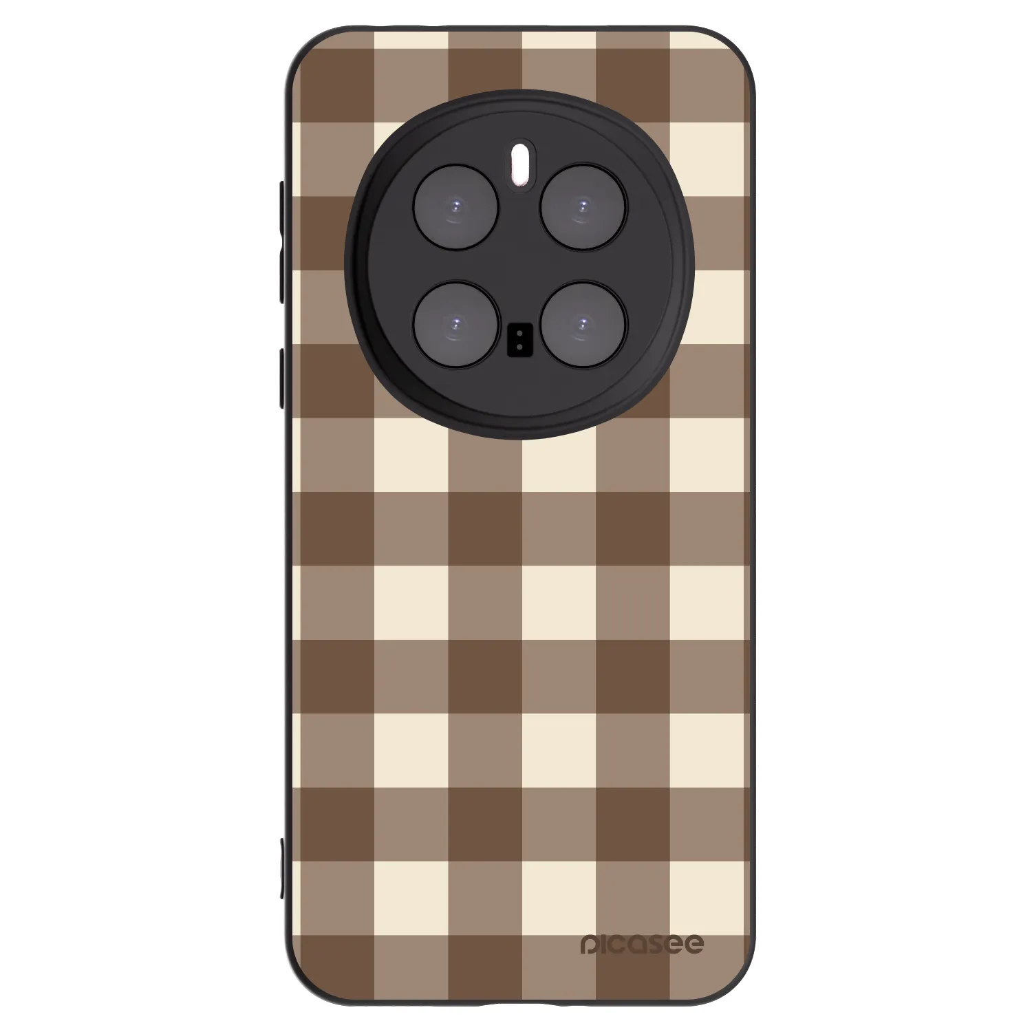 Picasee husă neagră din silicon pentru Honor Magic7 Pro 5G - Brown grid