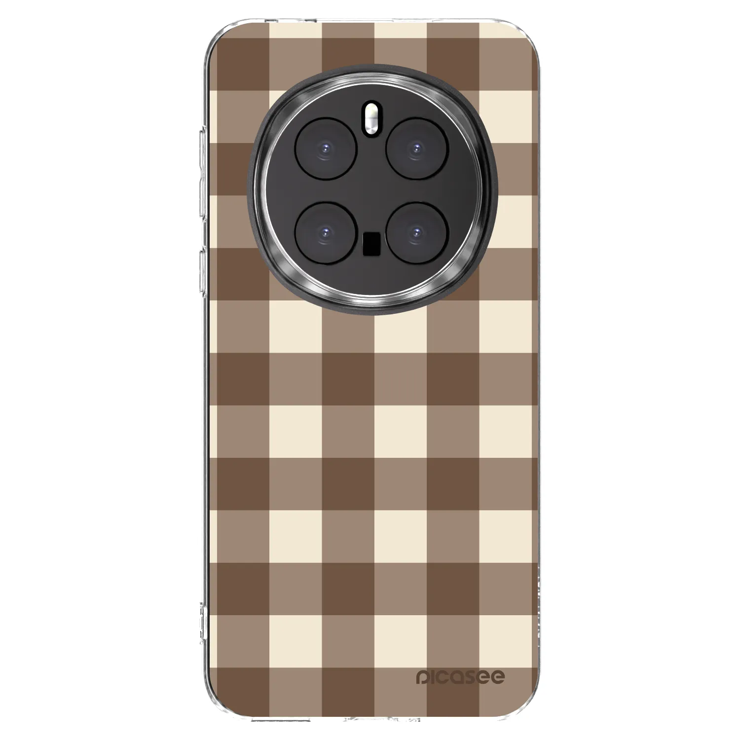 Picasee husă transparentă din silicon pentru Honor Magic7 Pro 5G - Brown grid