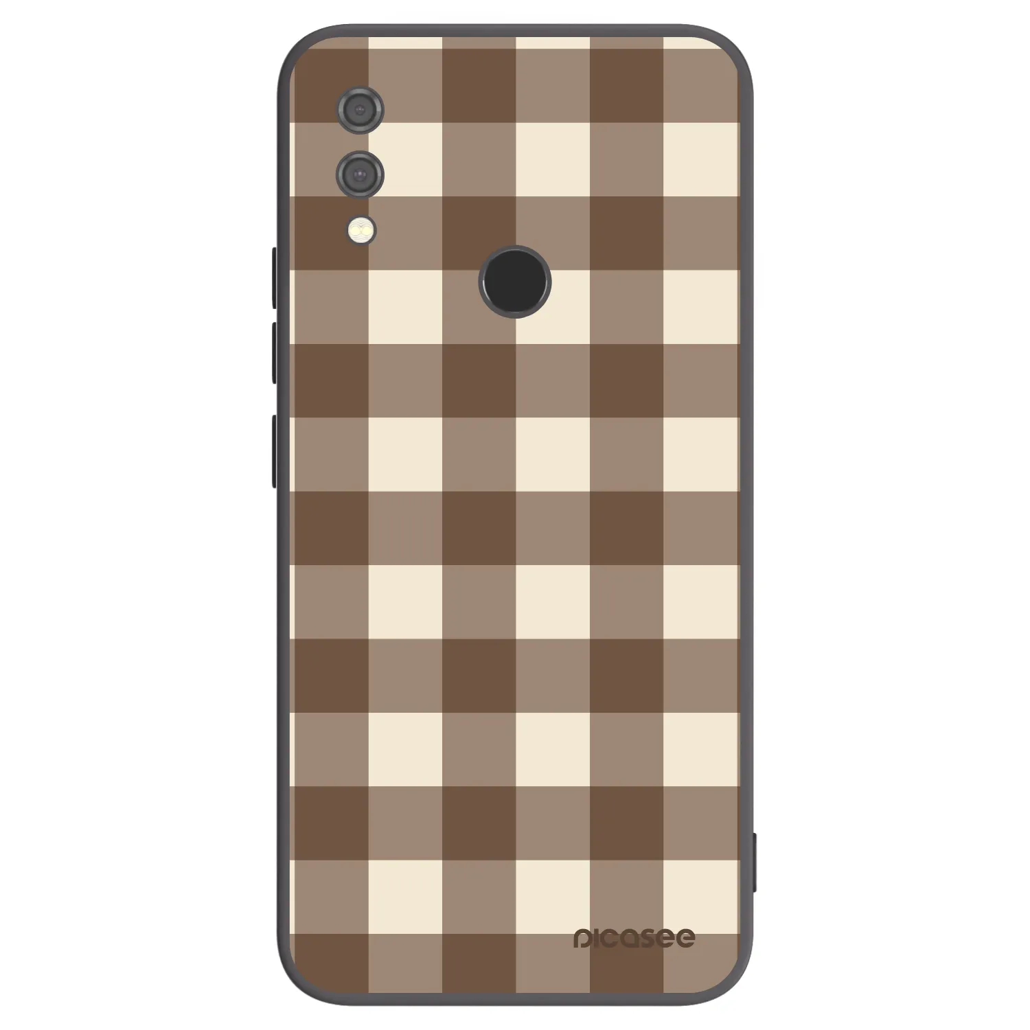 Picasee husă neagră din silicon pentru Xiaomi Redmi Note 7 - Brown grid