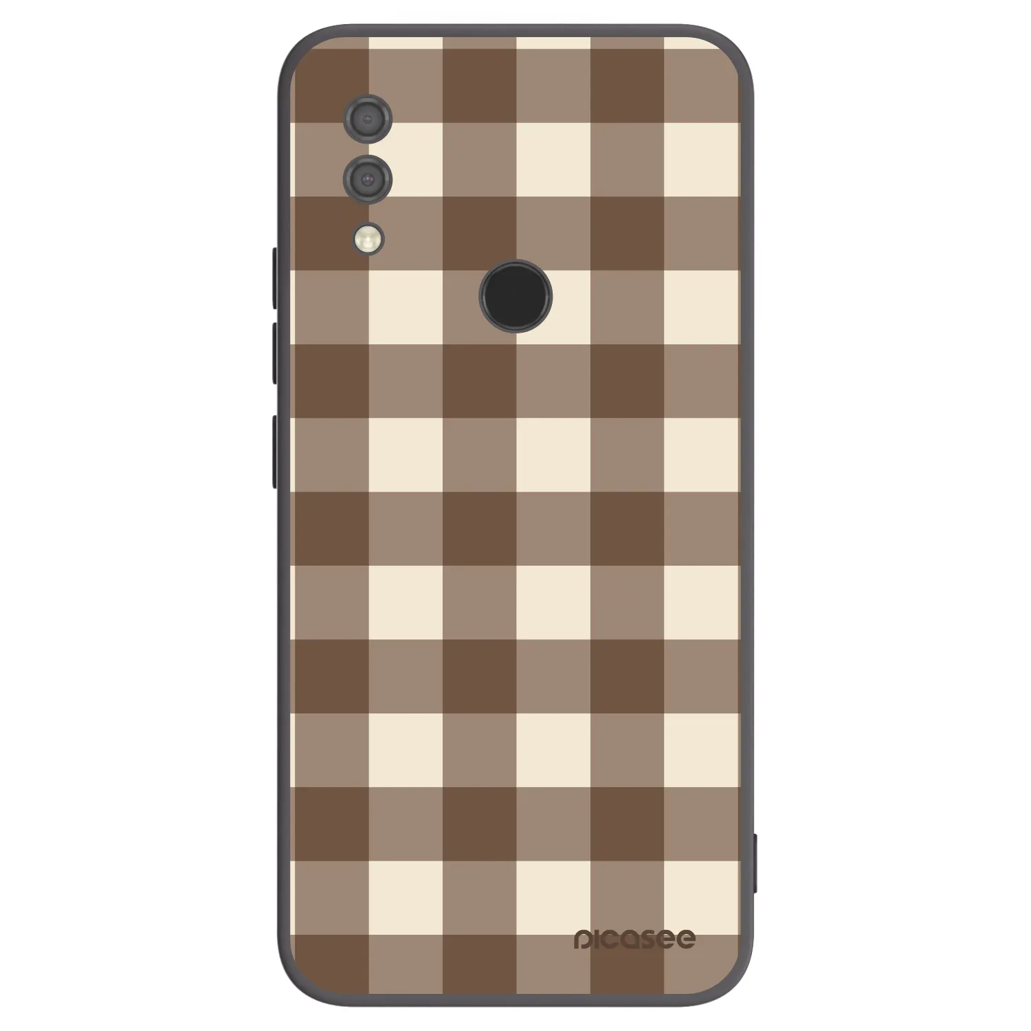 Picasee husă neagră din silicon pentru Xiaomi Redmi 7 - Brown grid