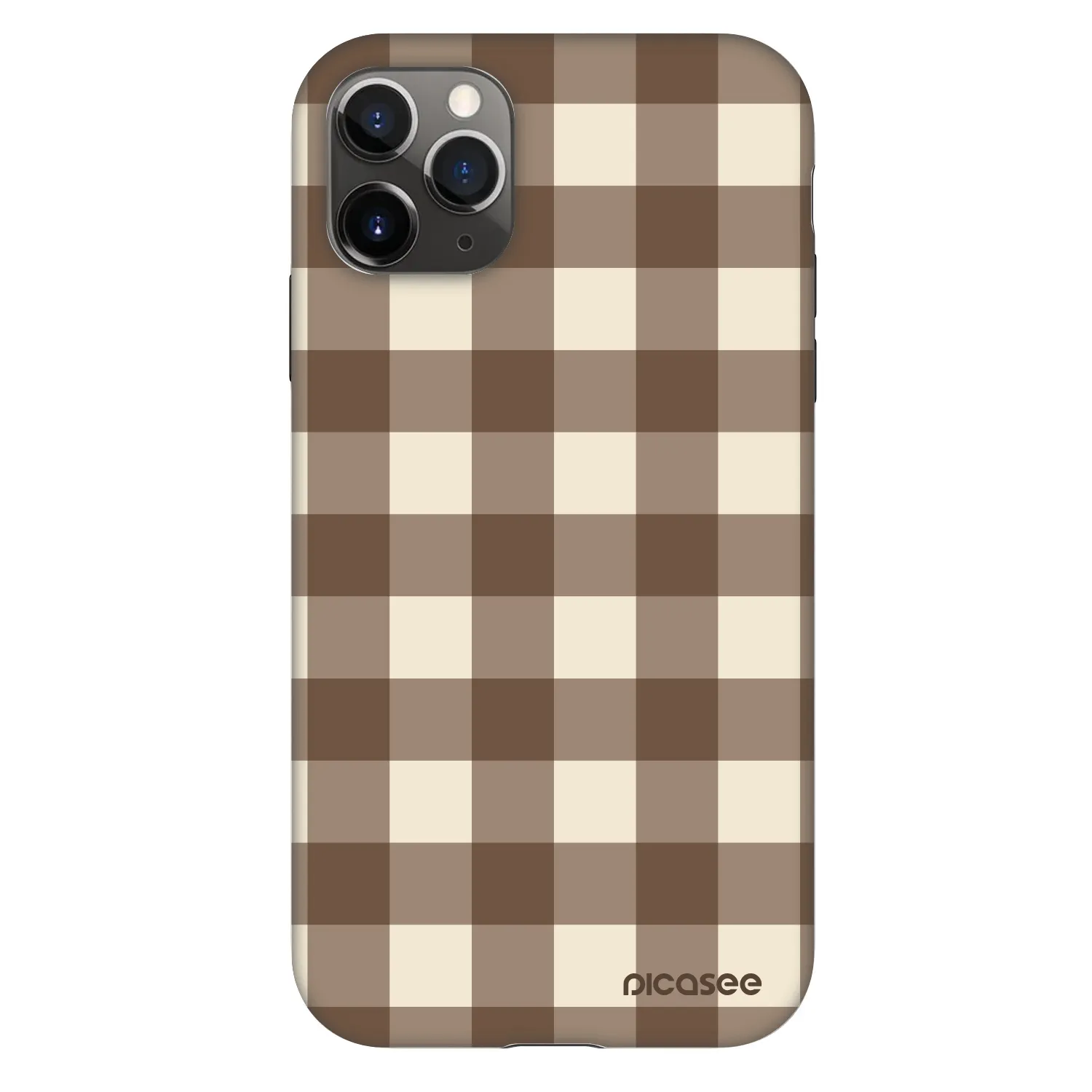 Picasee Fashion Case pentru Apple iPhone 11 Pro - Brown grid