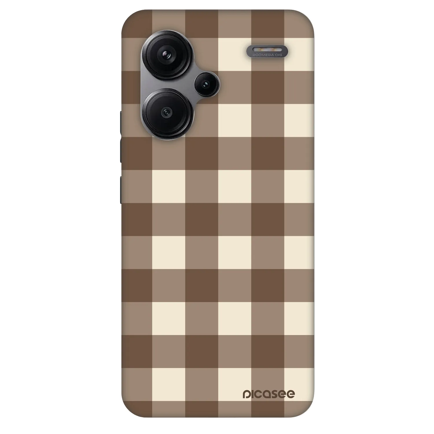 Picasee Fashion Case pentru Xiaomi Redmi Note 13 Pro+ 5G - Brown grid