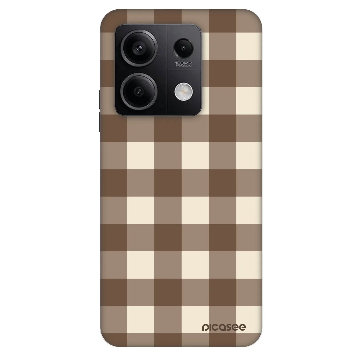Picasee Fashion Case pentru Xiaomi Redmi Note 13 5G - Brown grid
