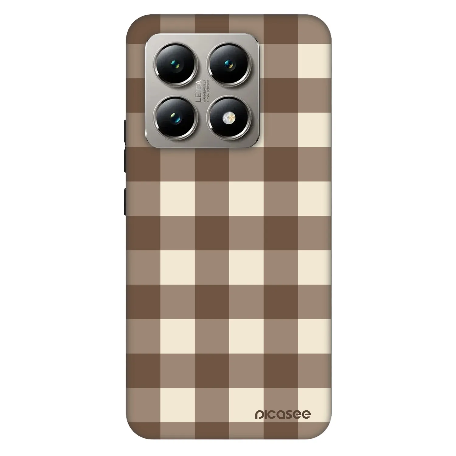 Picasee Fashion Case pentru Xiaomi 14T - Brown grid