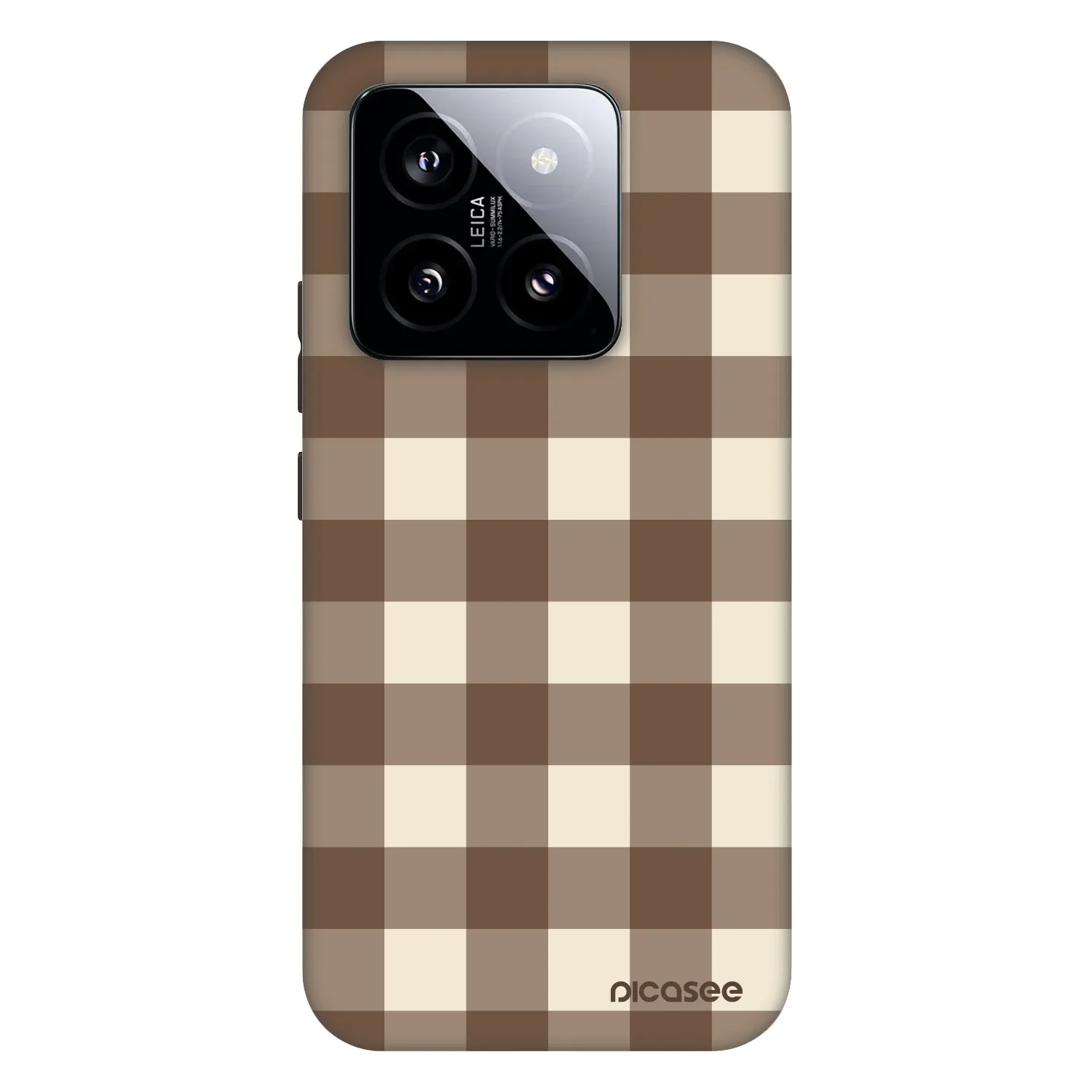 Picasee Fashion Case pentru Xiaomi 14 - Brown grid