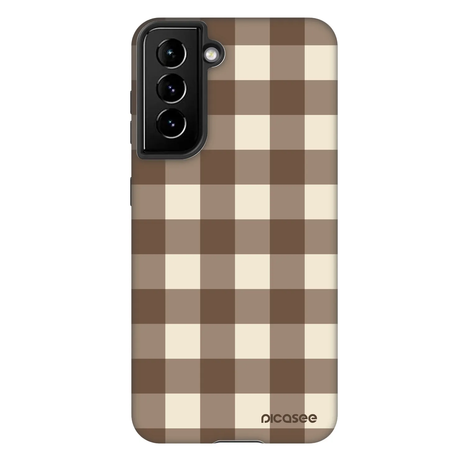 Picasee Fashion Case pentru Samsung Galaxy S22 5G - Brown grid