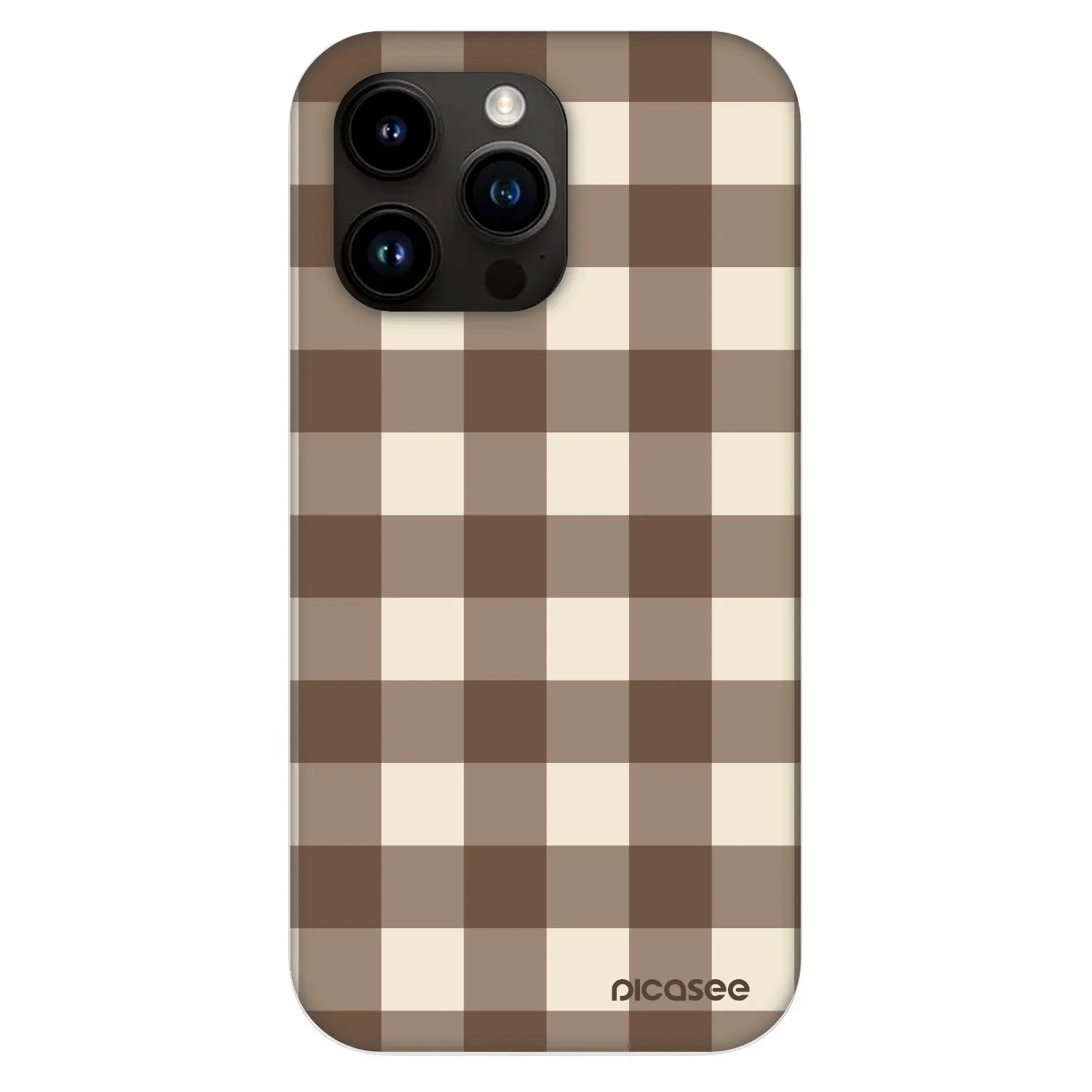 Picasee Fashion Case MagSafe pentru Apple iPhone 13 Pro - Brown grid