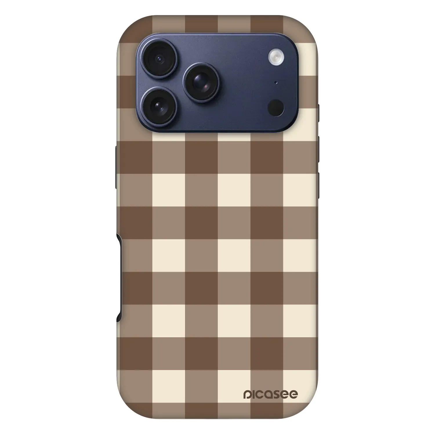 Picasee Fashion Case MagSafe pentru Apple iPhone 17 Pro - Brown grid