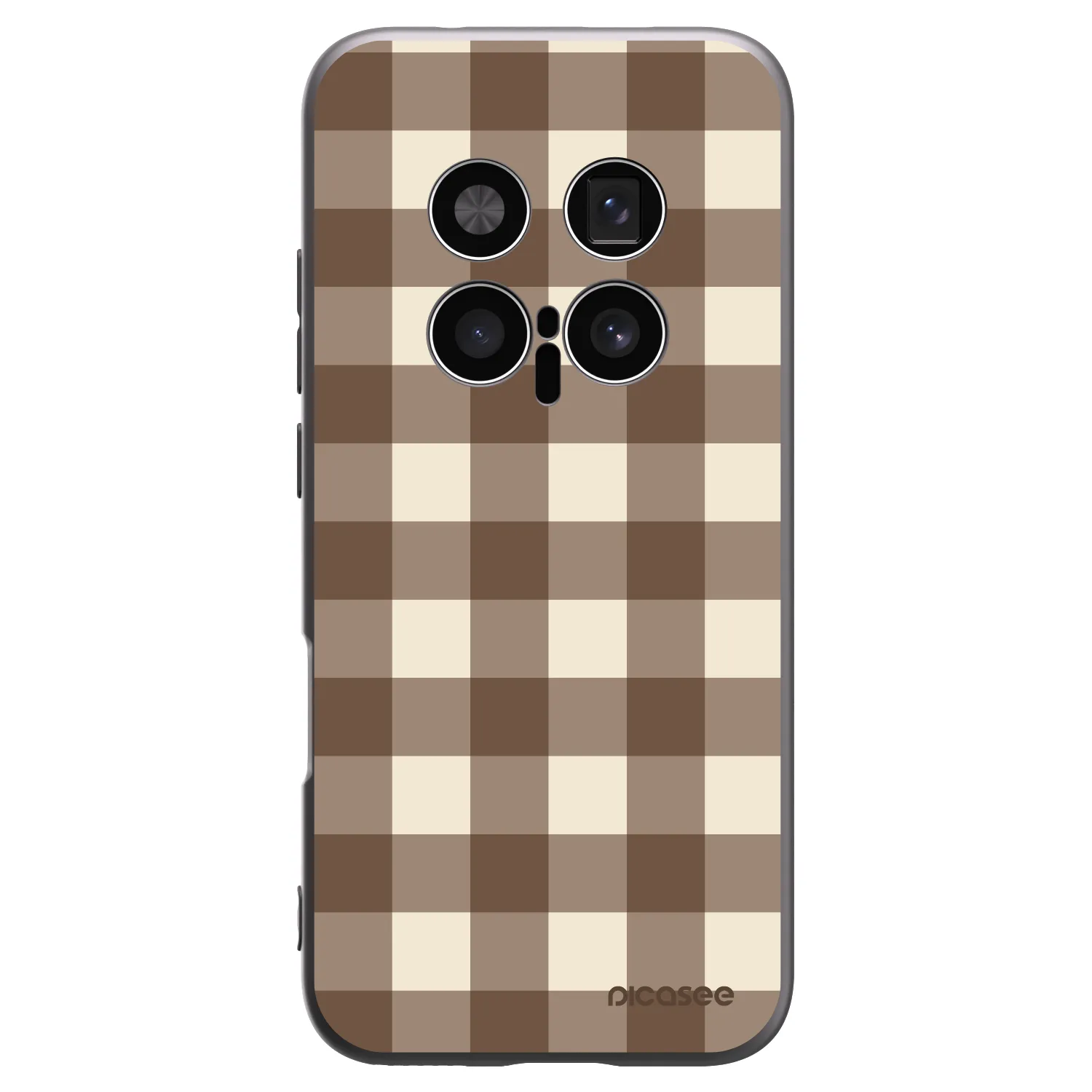 Picasee husă neagră din silicon pentru Honor Magic8 Pro 5G - Brown grid