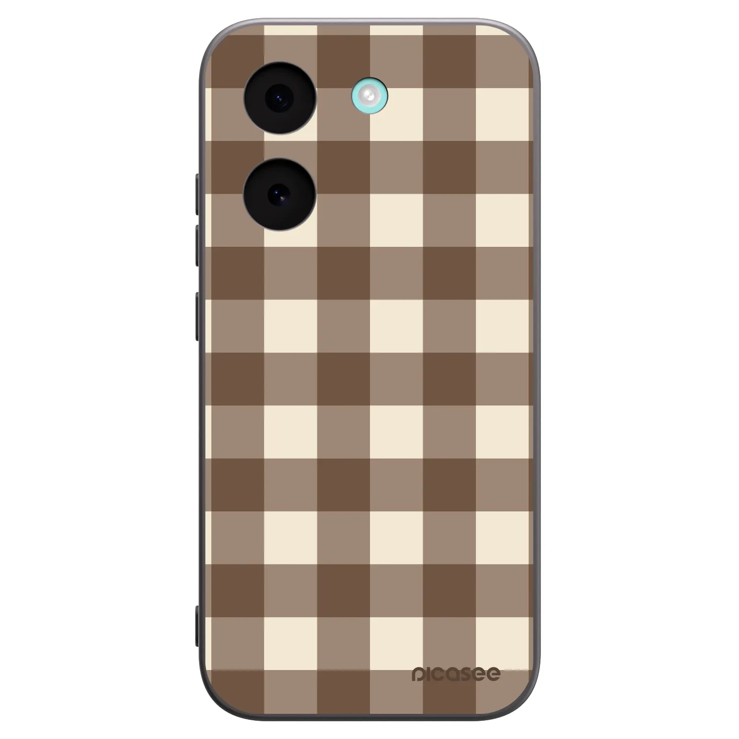 Picasee husă neagră din silicon pentru Xiaomi Poco X8 Pro - Brown grid