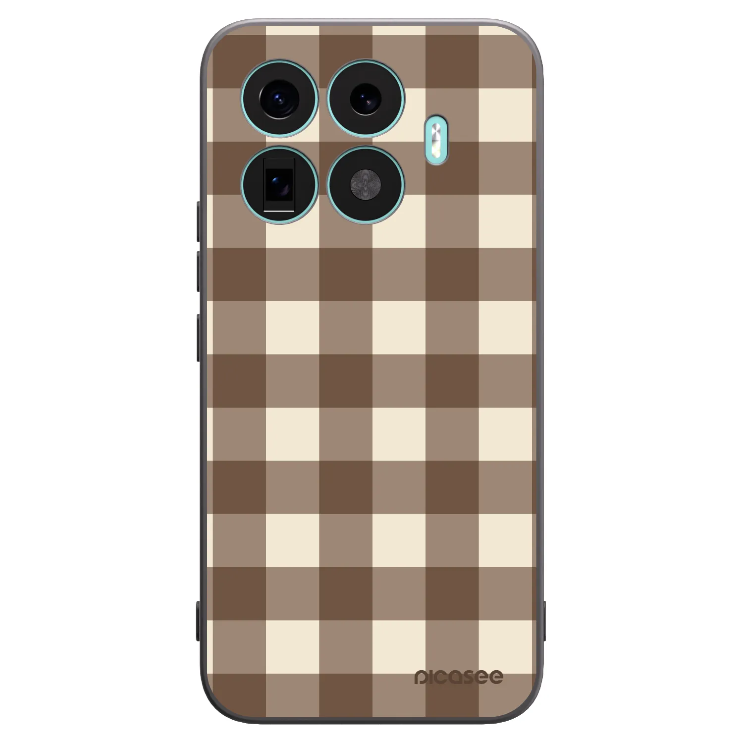Picasee husă neagră din silicon pentru Xiaomi 17T Pro - Brown grid