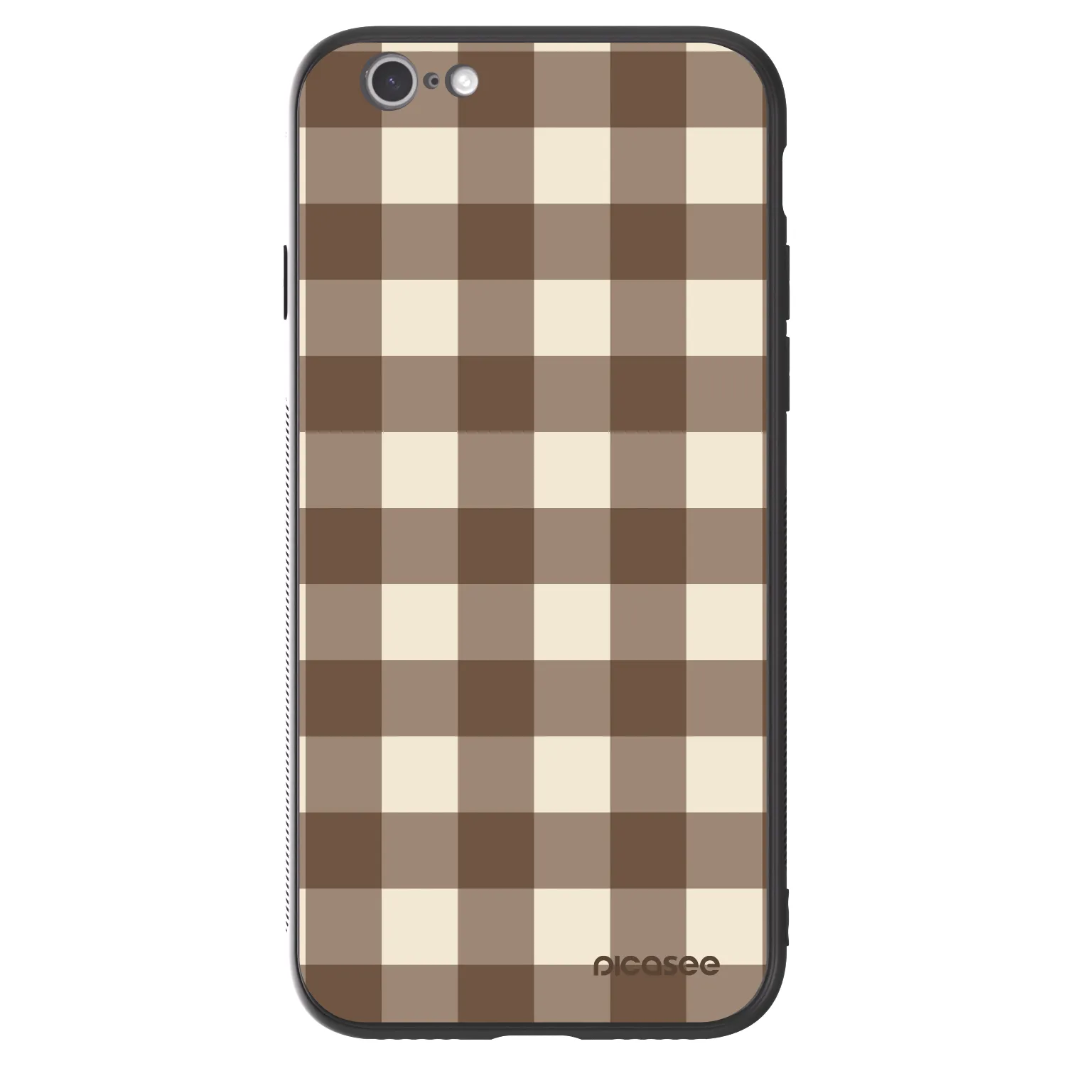 Picasee ULTIMATE CASE pentru Apple iPhone 6/6S - Brown grid