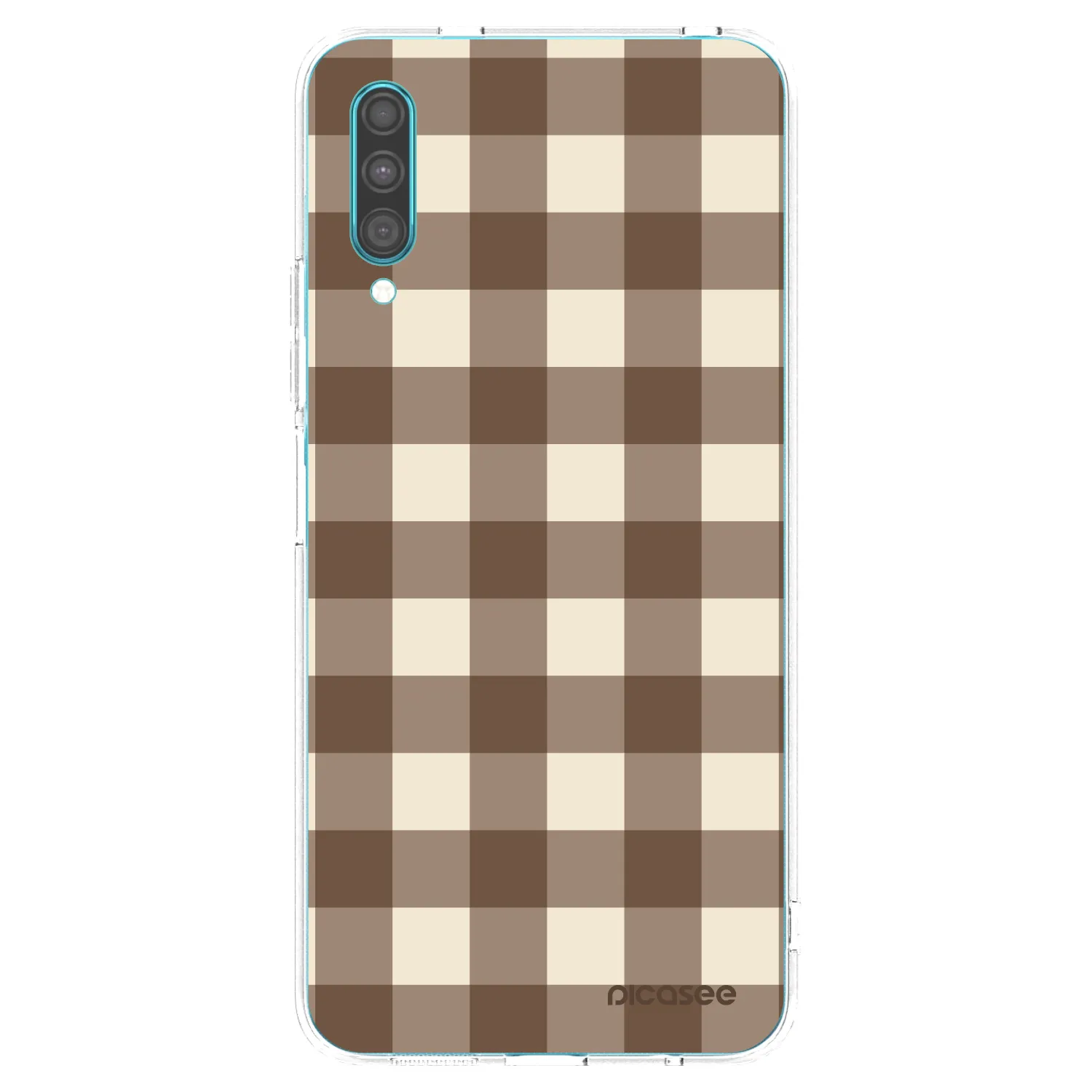 Picasee husă transparentă din silicon pentru Samsung Galaxy A30s A307F - Brown grid