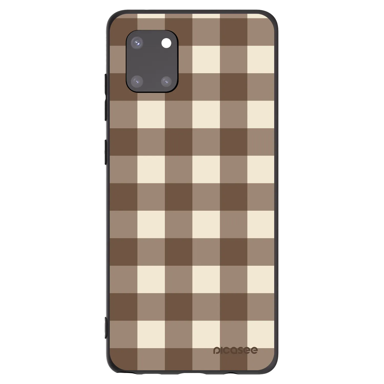 Picasee husă neagră din silicon pentru Samsung Galaxy Note 10 Lite N770F - Brown grid