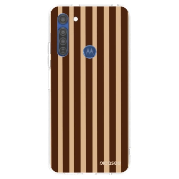 Husă pentru Motorola Moto G8 - Brown lines