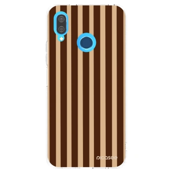 Picasee husă transparentă din silicon pentru Huawei P20 Lite - Brown lines