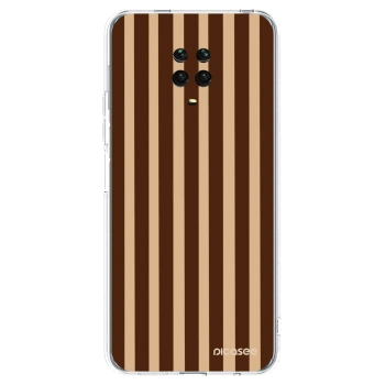 Picasee husă transparentă din silicon pentru Xiaomi Redmi Note 9S - Brown lines