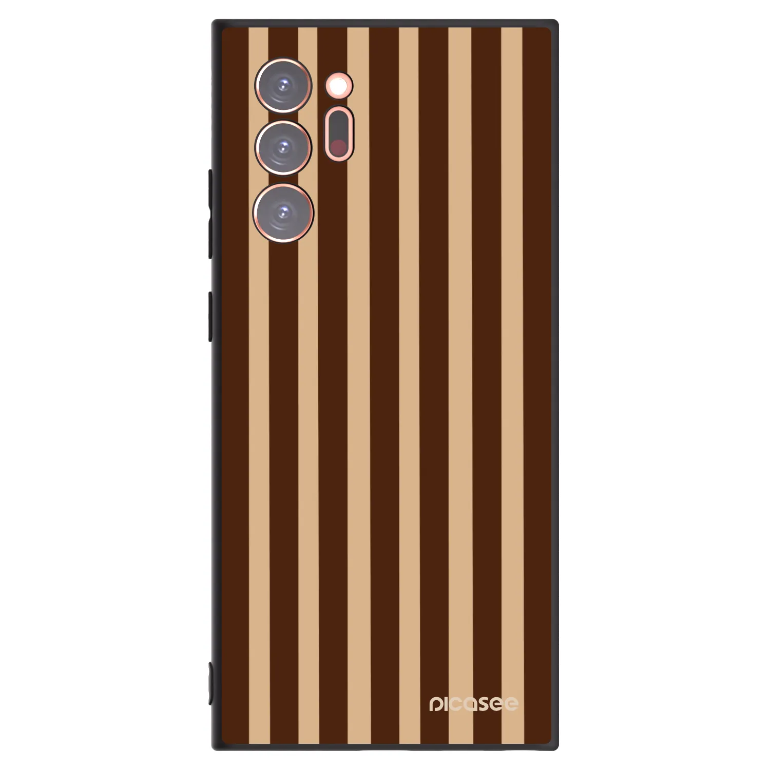 Picasee husă neagră din silicon pentru Samsung Galaxy Note 20 Ultra - Brown lines