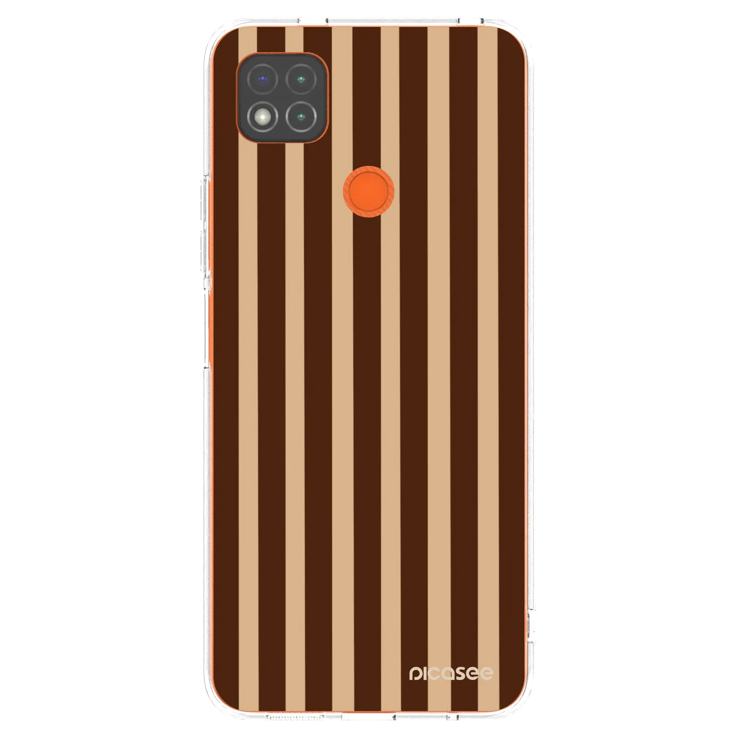 Picasee husă transparentă din silicon pentru Xiaomi Redmi 9C - Brown lines