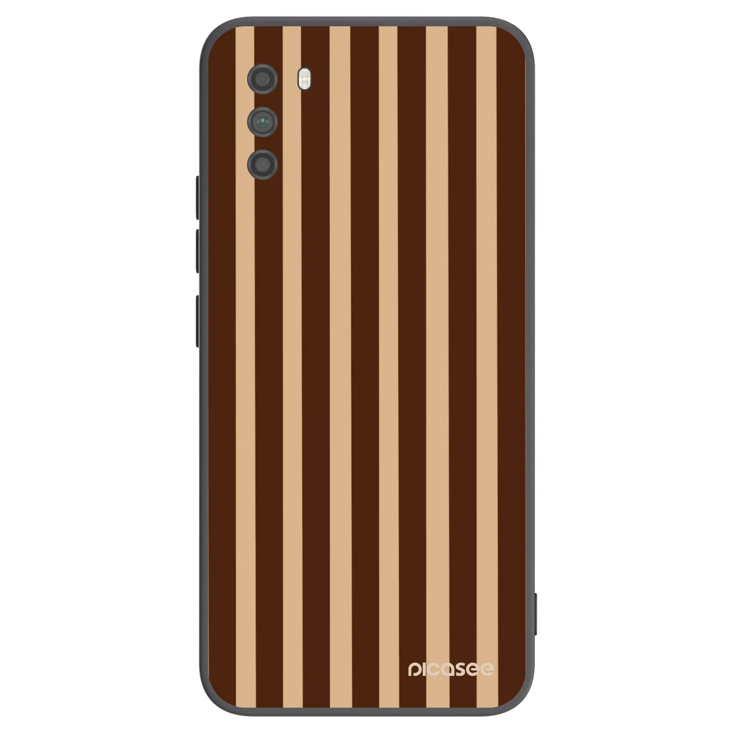 Picasee husă neagră din silicon pentru Xiaomi Poco M3 - Brown lines