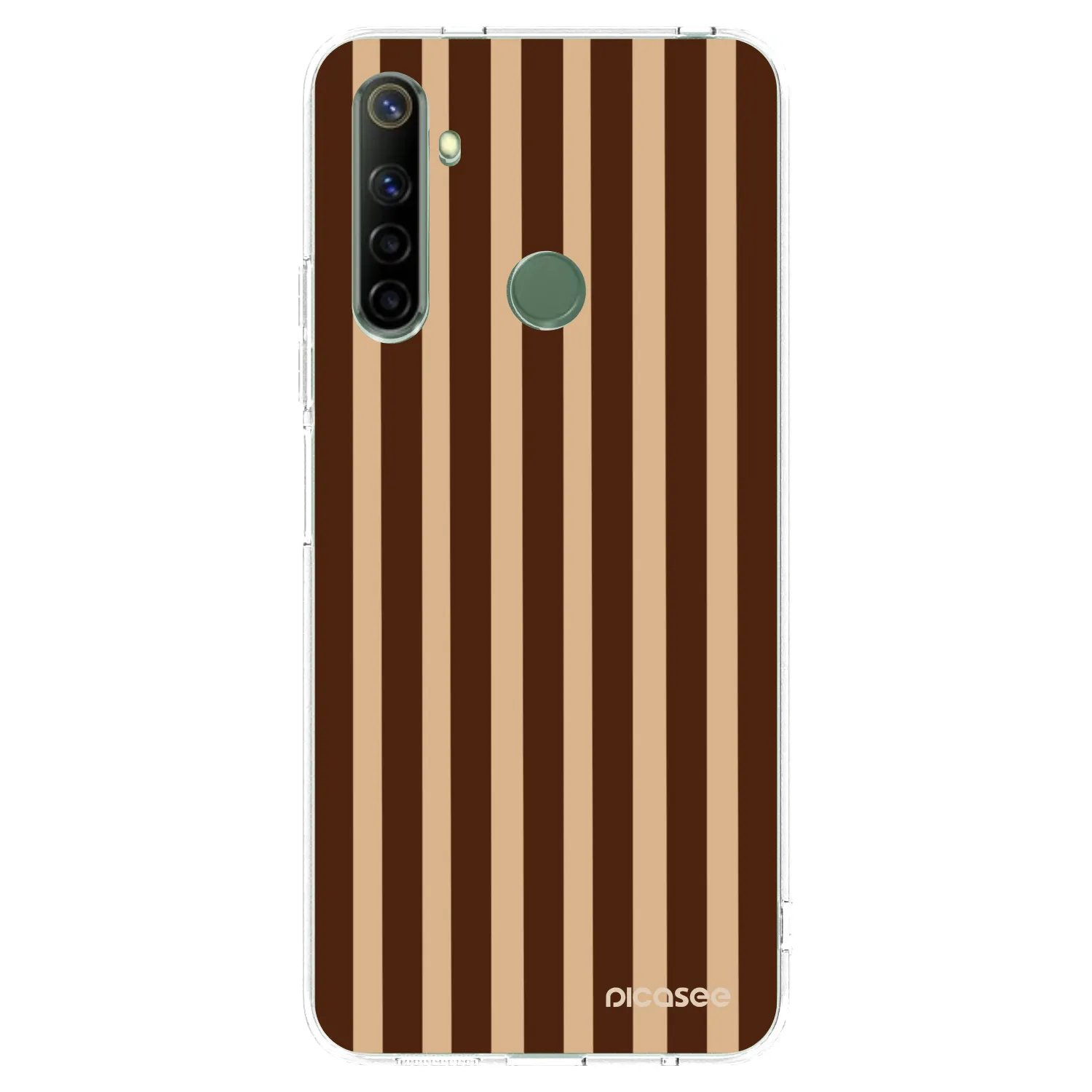 Picasee husă transparentă din silicon pentru Realme 6i - Brown lines