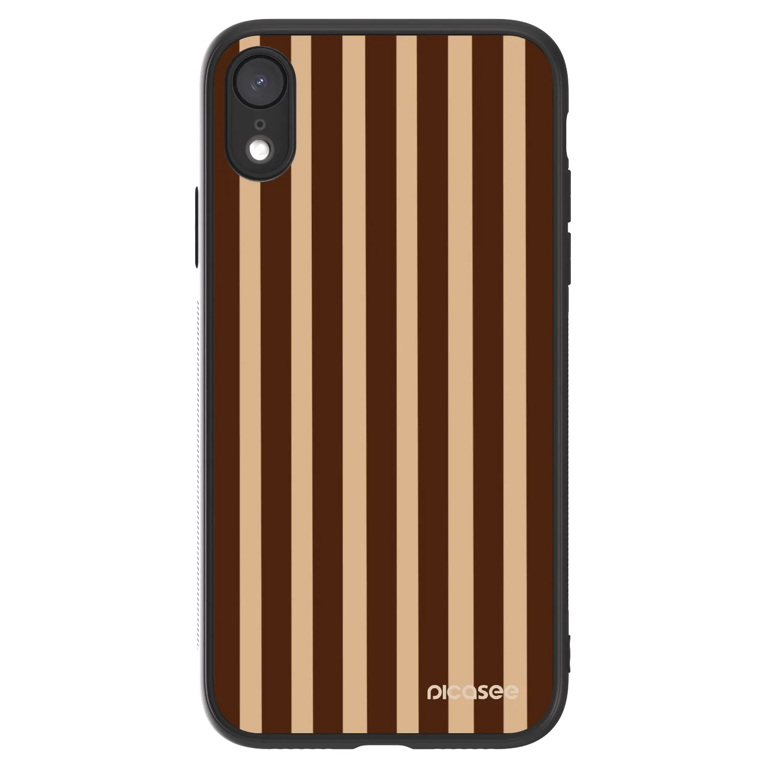 Picasee ULTIMATE CASE pentru Apple iPhone XR - Brown lines