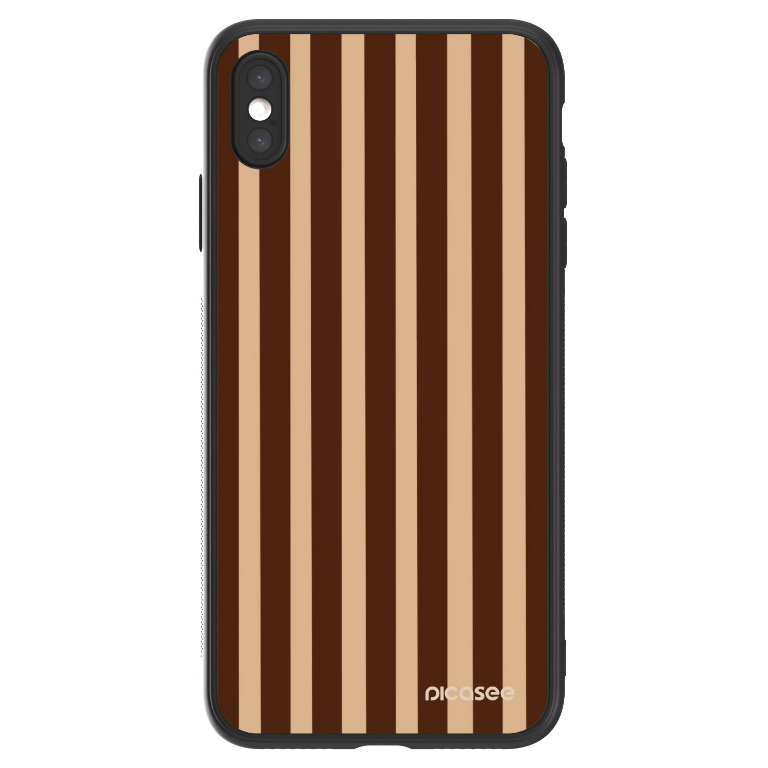 Picasee ULTIMATE CASE pentru Apple iPhone XS Max - Brown lines